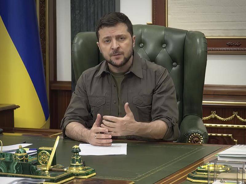 Volodymyr Zelenskiy has urged Olaf Scholz to tear down a wall between "free and unfree" Europe.