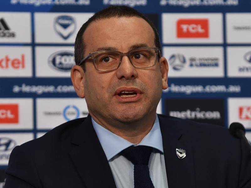 Melbourne Victory chairman Anthony Di Pietro has quit his position on the APL board in protest. (James Ross/AAP PHOTOS)