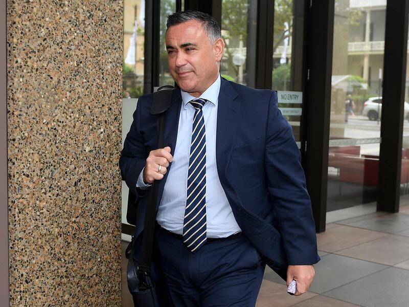 Former NSW deputy premier John Barilaro has been charged with assault and malicious damage. (Dan Himbrechts/AAP PHOTOS)