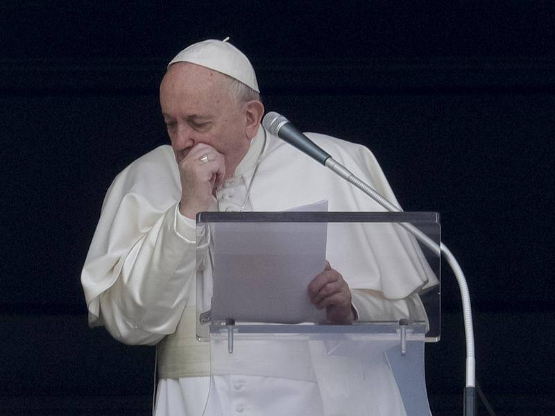 A coughing Pope Francis had told pilgrims he was cancelling a Lent retreat because of a cold.