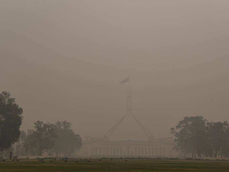 A WNBL game has been cancelled and a tennis tournament relocated due to smoke haze in Canberra.