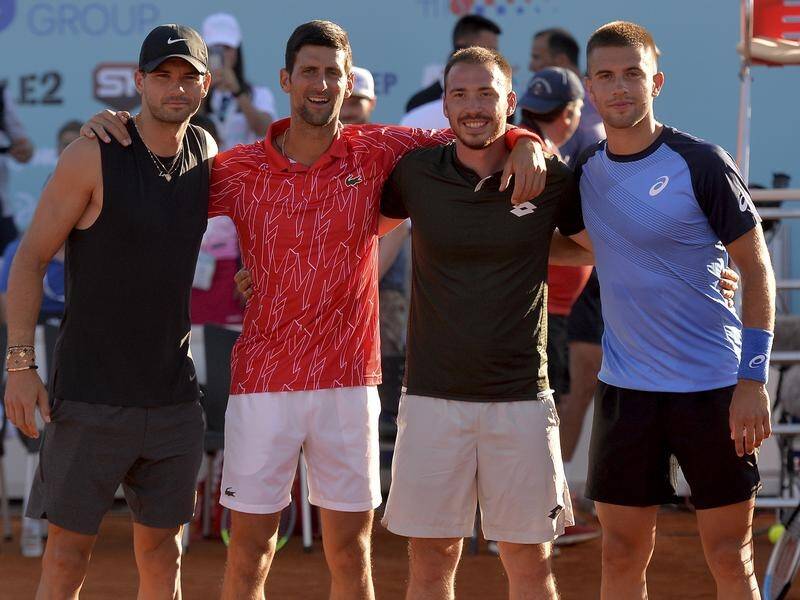 Grigor Dimitrov (left) has outlined his COVID-19 experience after contracting the virus in Croatia.