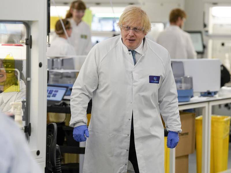 UK Prime Minister Boris Johnson has visited a lab facility dedicated to the testing for COVID-19.