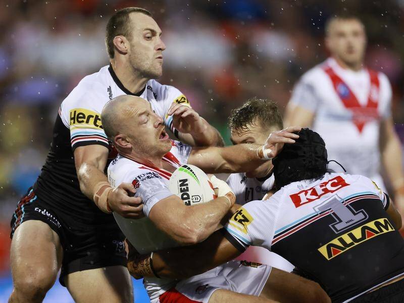 St Helens have toppled NRL premiers Penrith for a 13-12 win in the World Club Challenge. (Mark Evans/AAP PHOTOS)