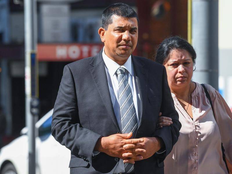 Hashanth Arjuna Kulatunge and another man are on trial after the ABF intercepted 33kg of cocaine. (Jono Searle/AAP PHOTOS)