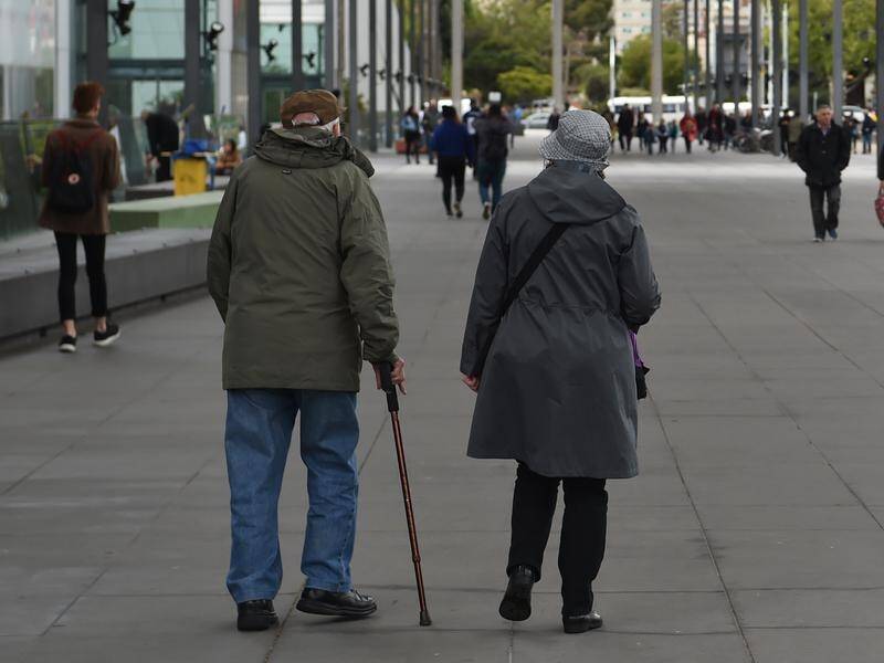 People aged 65 and over will make up a fifth of Australia's population by 2041, data shows. (James Ross/AAP PHOTOS)