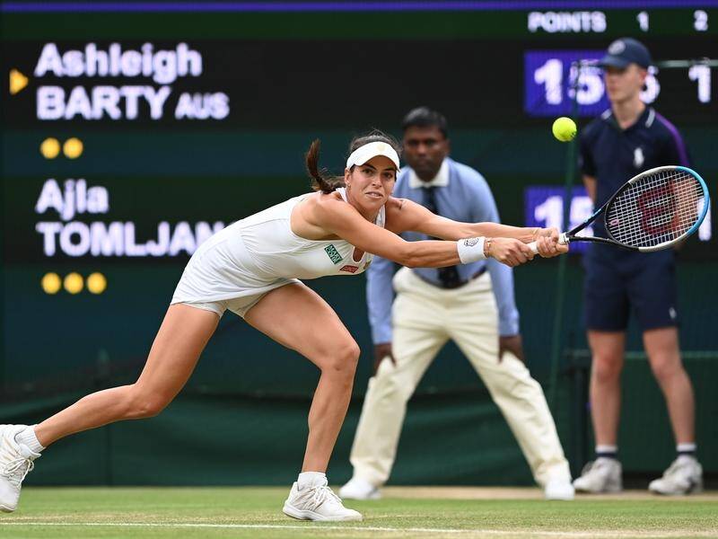 Ajla Tomljanovic has gained a lot from playing Ash Barty at Wimbledon last year.