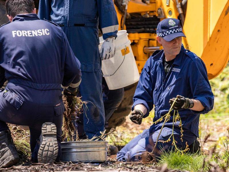 Victoria Police have ended their bushland search for remains of campers Russell Hill and Carol Clay.