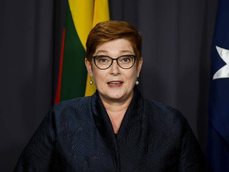 Marise Payne says China has denied Australian officials access to the man who is a dual citizen.