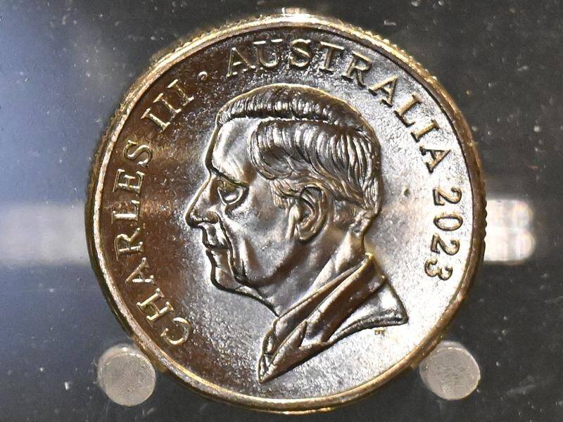 The Australian $1 coin will be the first to carry the new effigy of King Charles III. (Mick Tsikas/AAP PHOTOS)
