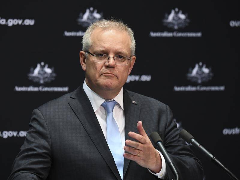 Scott Morrison appeared on a virtual conference of world leaders to discuss aid for Lebanon.