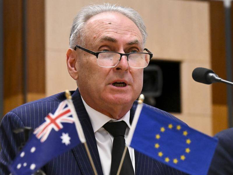 The new trade agreement will offer Australian exporters more market access, says Don Farrell. (Lukas Coch/AAP PHOTOS)