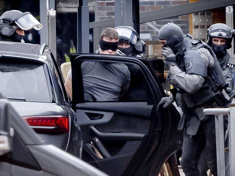 Dutch police have arrested a man after several people were taken hostage in the town of Ede. (EPA PHOTO)
