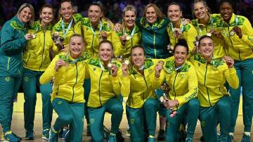 The netball gold medal on Sunday night is the 1000th for Australia in Commonwealth Games history. (James Ross/AAP PHOTOS)