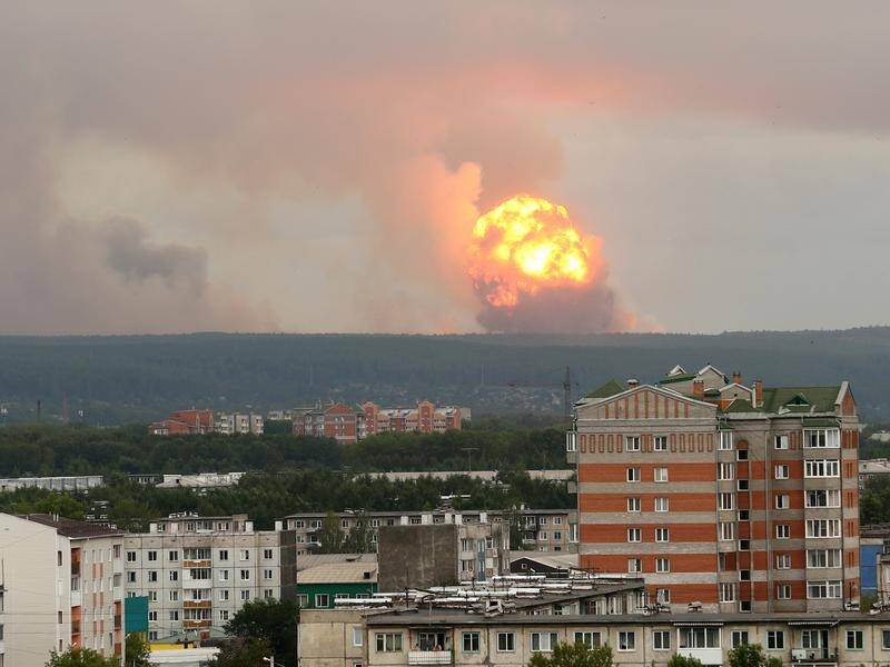 Five people are said to have been killed in an explosion during a rocket engine test in Russia.