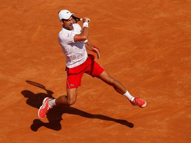 Novak Djokovic recorded a routine win in his opening match at the Rome Masters.