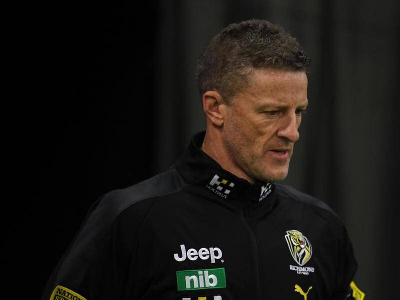 Richmond coach Damien Hardwick has introduced a new penalty system for 50m infringements.