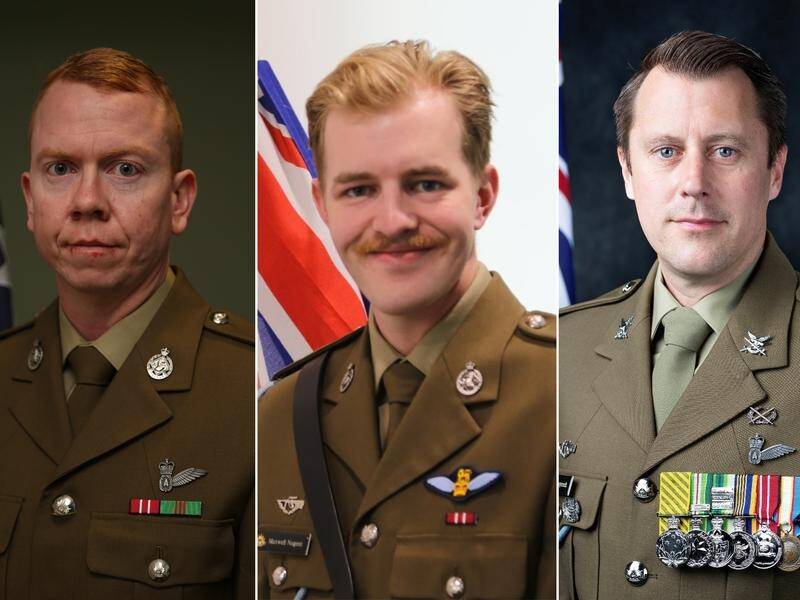 Four servicemen are confirmed dead including Alex Naggs, Maxwell Nugent and Joseph Laycock. (PR HANDOUT IMAGE PHOTO)