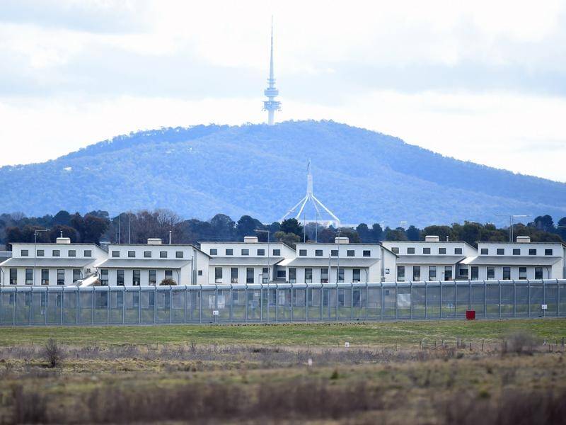 Canberra's jail is in lockdown while guards search for a package of contraband.