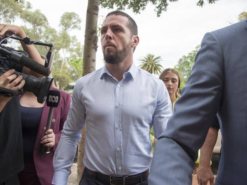Zachary Rolfe faces further questions when an inquest resumes into the death of Kumanjayi Walker. (Aaron Bunch/AAP PHOTOS)