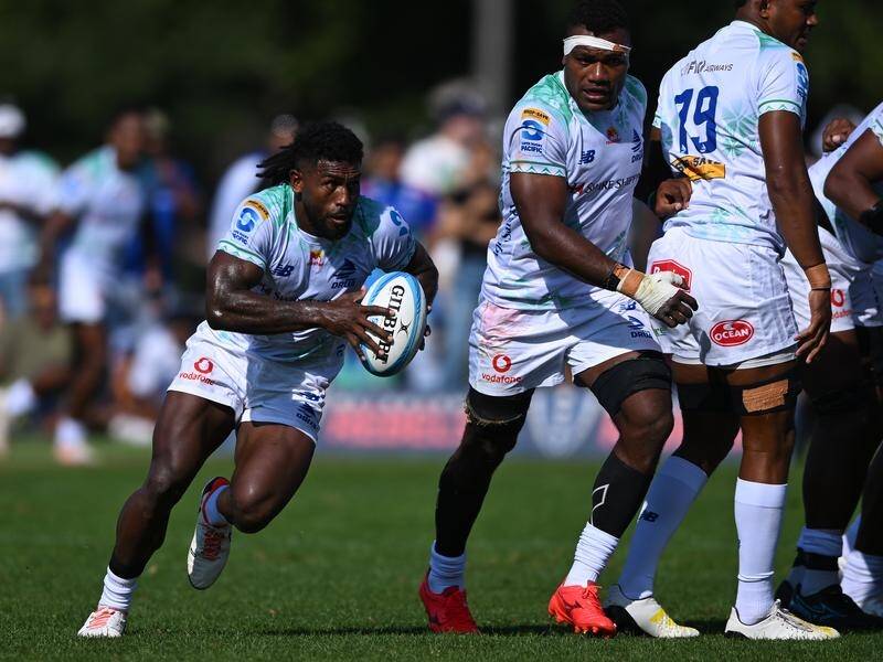 Fijian Drua No.9 Frank Lomani has been rubbed out of Super Rugby Pacific action for six matches. (James Ross/AAP PHOTOS)