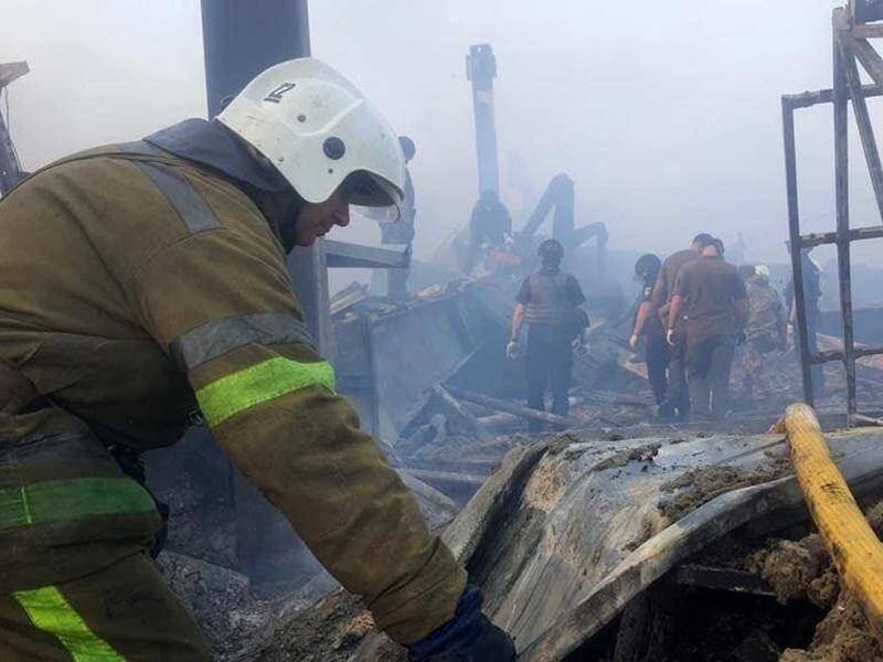 At least 16 people died in the shopping centre attack in Kremenchuk and 59 were injured.