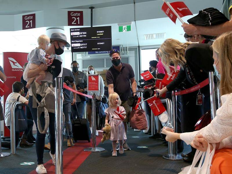 Flights from Sydney have begun arriving in Brisbane as Queensland reopens its borders.