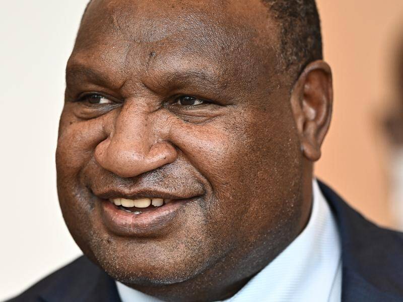 Papua New Guinea Prime Minister James Marape confirmed two security agreements would be signed. (EPA PHOTO)