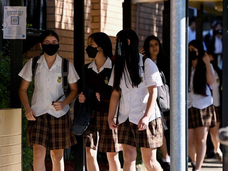 Victorian school students are being asked to wear masks but not made to.