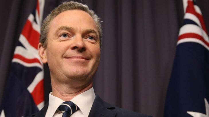 Outgoing Defence Minister Christopher Pyne.