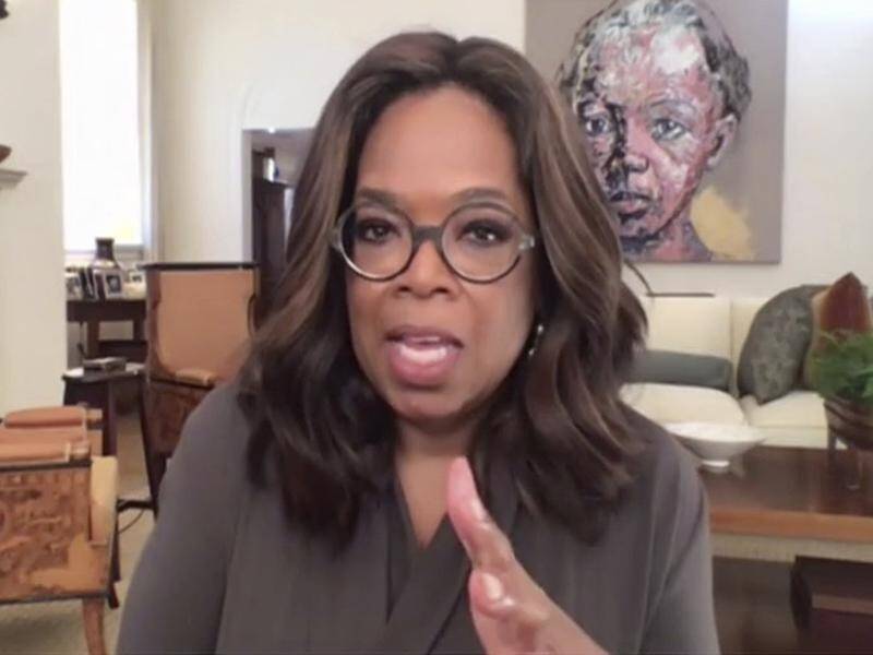 Oprah Winfrey joined in the Call to Unite livestream along with other stars and ex-presidents.
