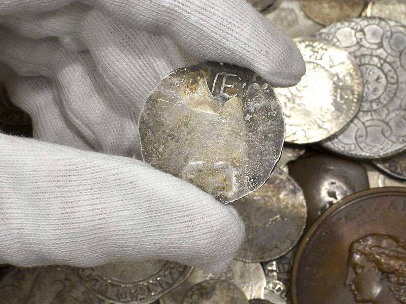 A coin minted in the 1600s in New England could sell for about $A400,000 when auctioned in London.
