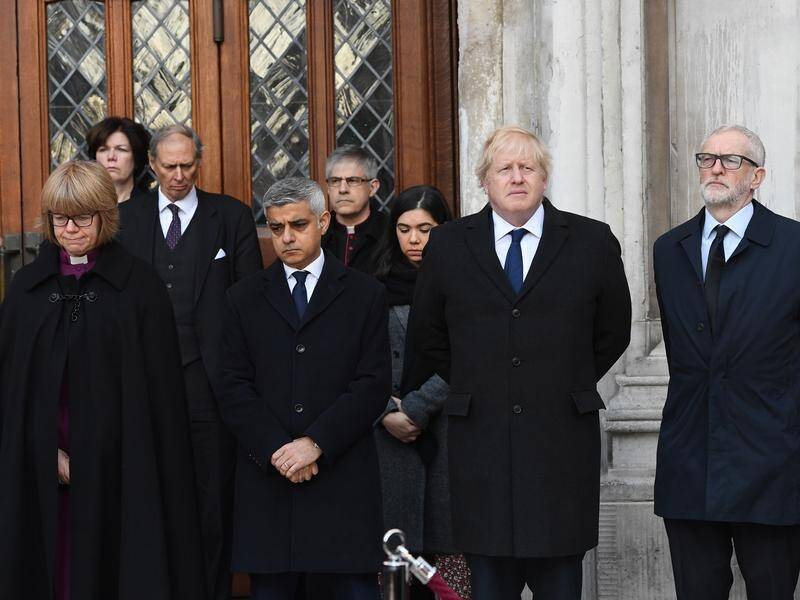 The campaigning stopped as politicians attended a vigil for the London Bridge terror victims.
