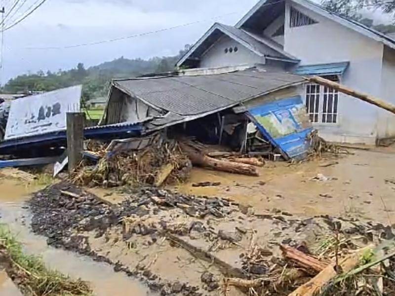 Torrential rains have triggered deadly flash floods and landslides in Indonesia. (AP PHOTO)