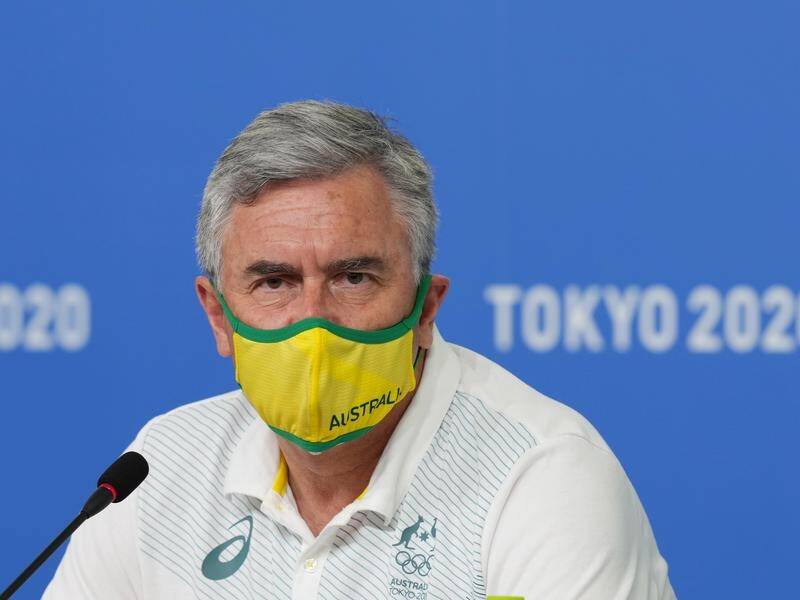Ian Chesterman says five members of the Australian men's hockey team are isolating in Tokyo.