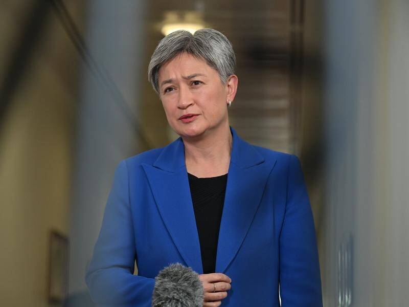 Foreign Affairs Minister Penny Wong has called on Myanmar to release jailed academic Sean Turnell. (Mick Tsikas/AAP PHOTOS)