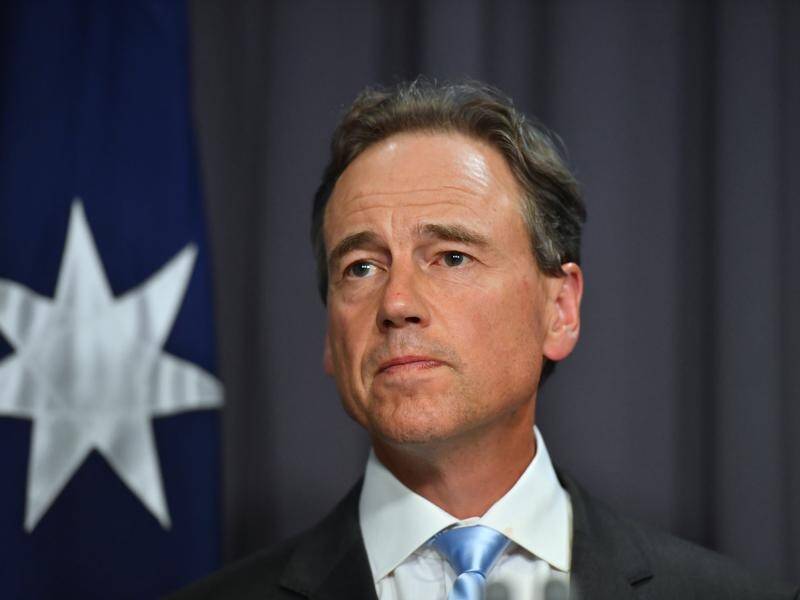 Greg Hunt is in hospital with a bacterial infection but is expected to return to work next week.