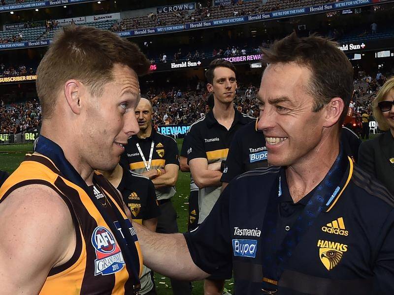 Former player Sam Mitchell (left) will replace Alastair Clarkson as coach of Hawthorn in 2023.