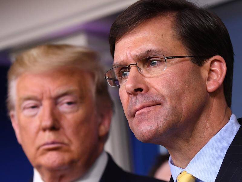 US Secretary of Defence Mark Esper says he opposes using troops to control street protests.