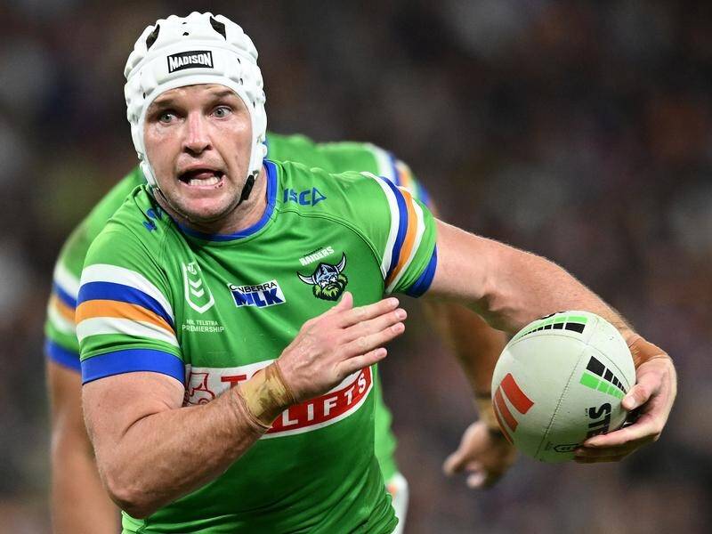 Jarrod Croker will sit out the Raiders' away clash with the Tigers to play NRL game 300 in Canberra. (Darren England/AAP PHOTOS)