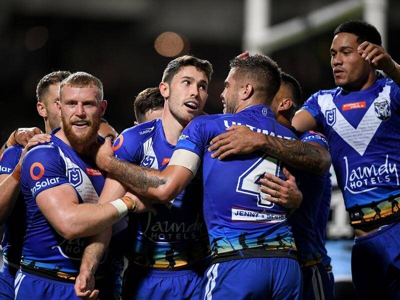 Canterbury have held on to beat Cronulla 18-12 to claim their first win of the 2021 NRL season.