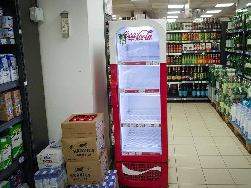 Coca-Cola has announced it is temporarily withdrawing some of its drinks in Croatia. (AP PHOTO)