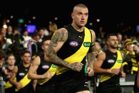 Dustin Martin will run out for his 300th match when Richmond take on Hawthorn at the MCG on June 15. (Rob Prezioso/AAP PHOTOS)