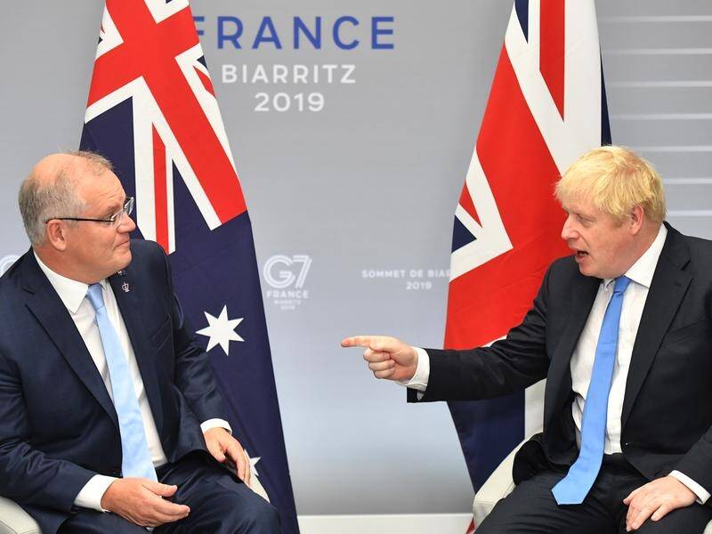 UK leader Boris Johnson is urging Australia to commit to bold action to arrest climate change.