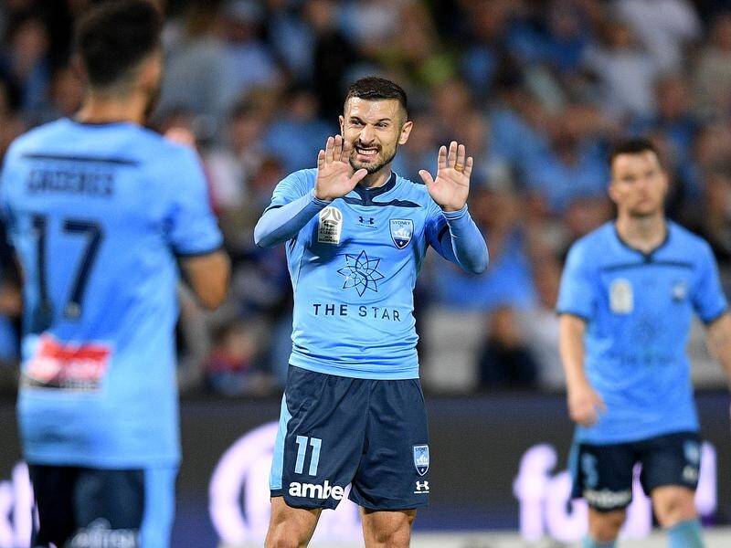 Kosta Barbarouses (C) has proved the difference in Sydney FC's 1-0 A-League defeat of Central Coast.