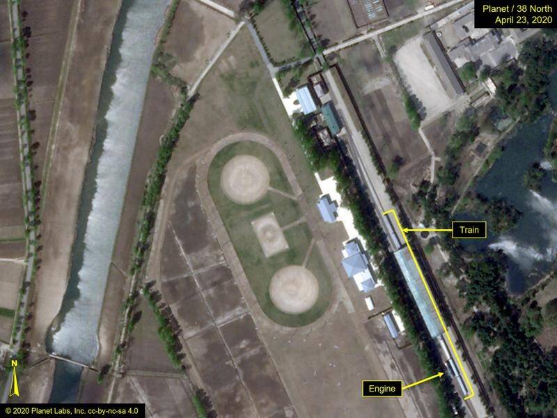 A satellite image has found what is likely to be North Korean leader Kim Jong Un's private train.