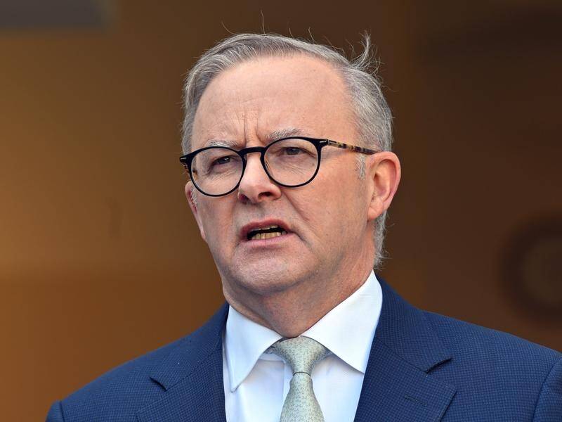 Prime Minister Anthony Albanese insists his government has worked to turn a deficit into a surplus. (Mick Tsikas/AAP PHOTOS)
