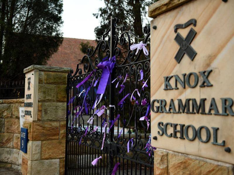 A Knox Grammar teacher has been charged with possessing child abuse material and prohibited drugs.