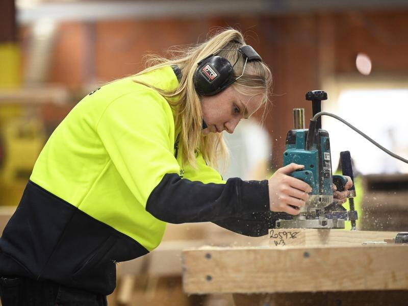 A federal government report has sounded a warning about workforce needs for a net-zero economy. (James Ross/AAP PHOTOS)