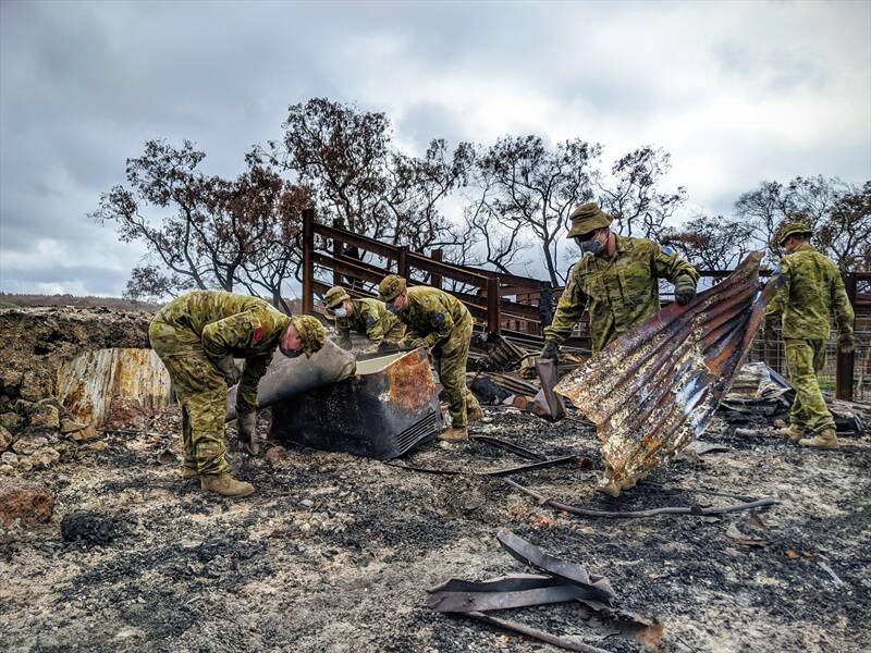 The bushfires royal commission has examined the ADF's role in responding to natural disasters.